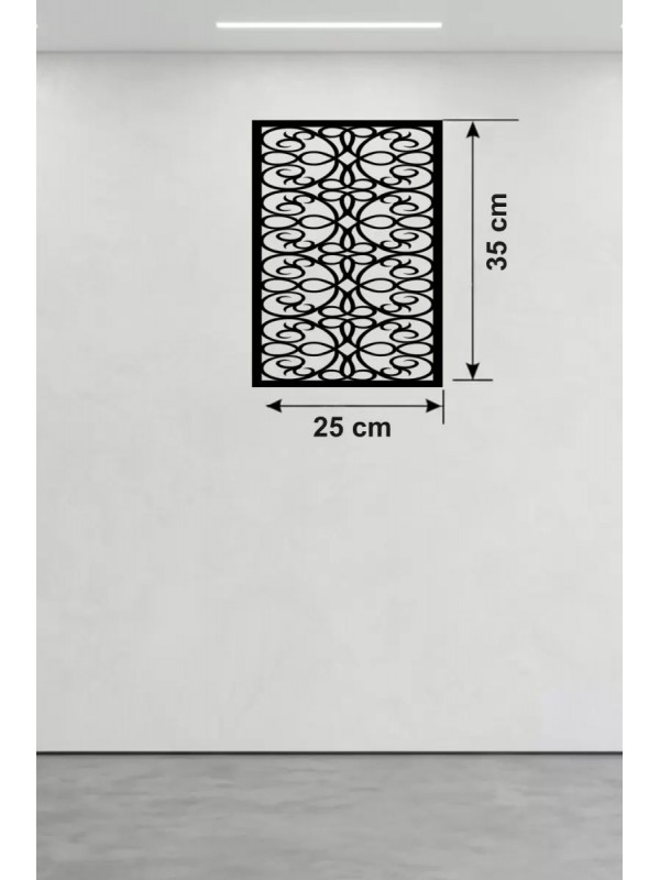Sarmaşık Ve Yaprak Motifli Ahşap Duvar Tablosu - 25x35&hellip;
