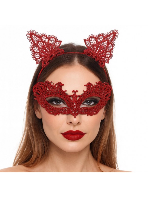 Şık Kırmızı Dantel Maske Ve Taç Seti 5 No Maskeli Balo… Şık Kırmızı Dantel Maske Ve Taç Seti 5 No Maskeli Balo…