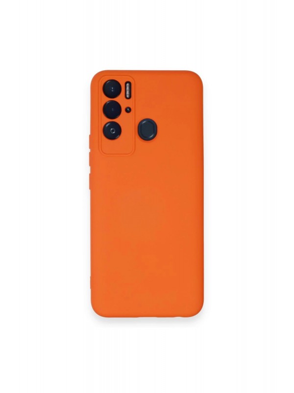 Tecno Pova Neo Kılıf Nano İçi Kadife Silikon - Turuncu&hellip;
