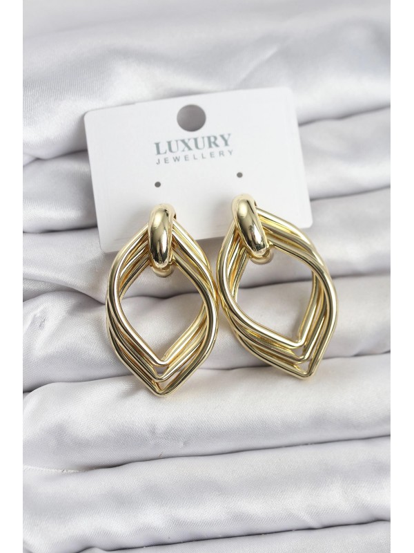 Kadın Küpe Vintage Gold Renk Pirinç&hellip;