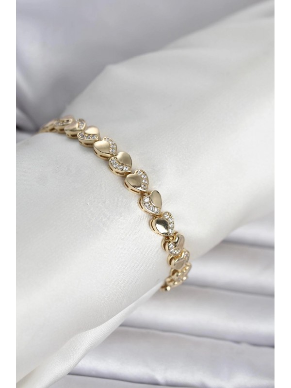 Kadın Bileklik Kalp Xuping Gold Renk… Kadın Bileklik Kalp Xuping Gold Renk…