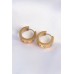 Çelik Küpe Taşlı 316L Gold Renk Zirkon Minimal Halka Çelik Küpe Taşlı 316L Gold Renk Zirkon Minimal Halka