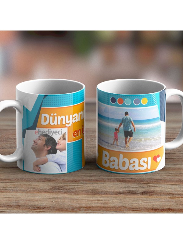 Kişiye Özel Kupa Fotoğraflı En İyi Baba Bardak -01&hellip;