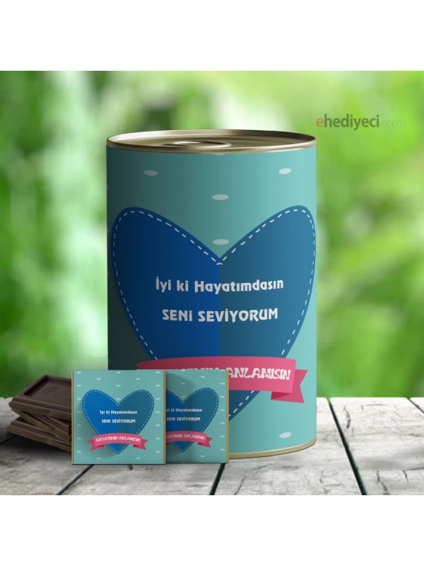 Hediye İyi Ki Varsın Temalı Çikolata Konservesi&hellip;