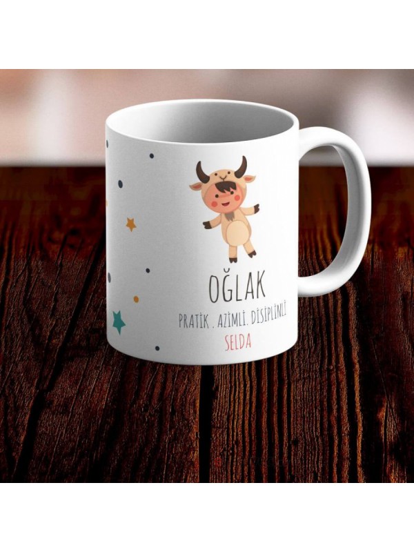 Kişiye Özel Kupa Oğlak Burcu Temalı Bardak -9… Kişiye Özel Kupa Oğlak Burcu Temalı Bardak -9…