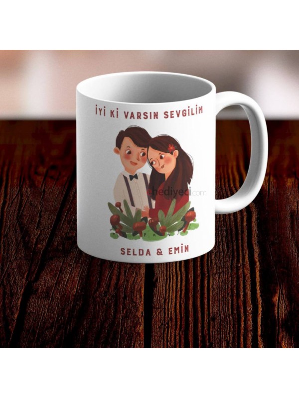 Kişiye Özel Kupa İyi Ki Varsın Sevgilim Bardak&hellip;