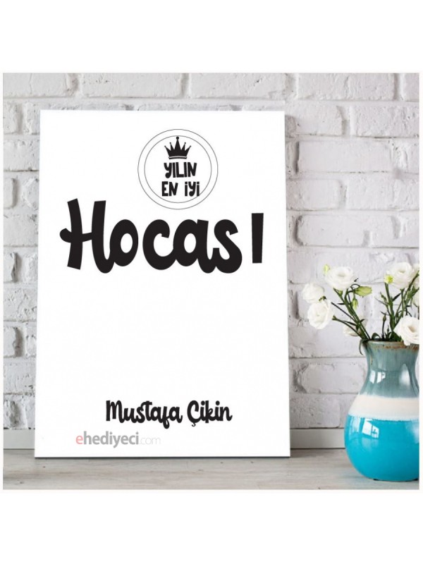 Kişiye Özel Yılın Hocası Tasarımlı Kanvas Tablo&hellip;