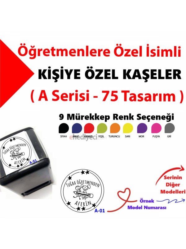 Kişiye Özel Kaşe Öğretmenlere Aferin Kaşesi Öğretmene&hellip;