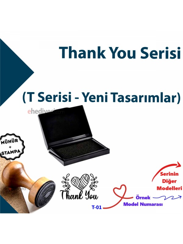 Hediyelik Teşekkür Yazılı Mühür Thank You Tasarımlı&hellip;