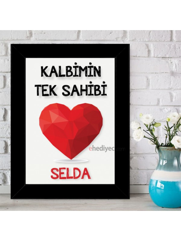 Kişiye Özel Kalbimin Tek Sahibi Çerçeveli Pano&hellip;