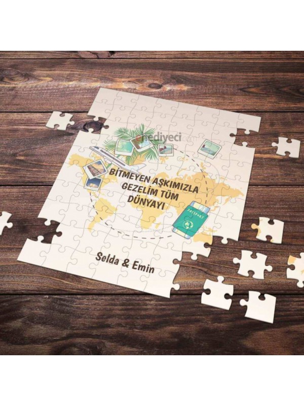 Kişiye Özel Romantik Tasarımlı Puzzle -P28&hellip;