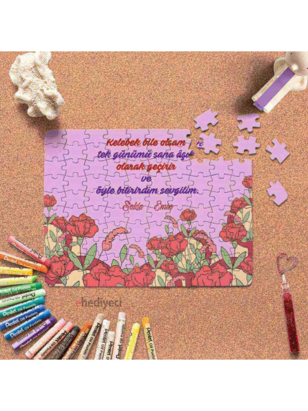 Kişiye Özel Romantik Tasarımlı Puzzle -P1&hellip;