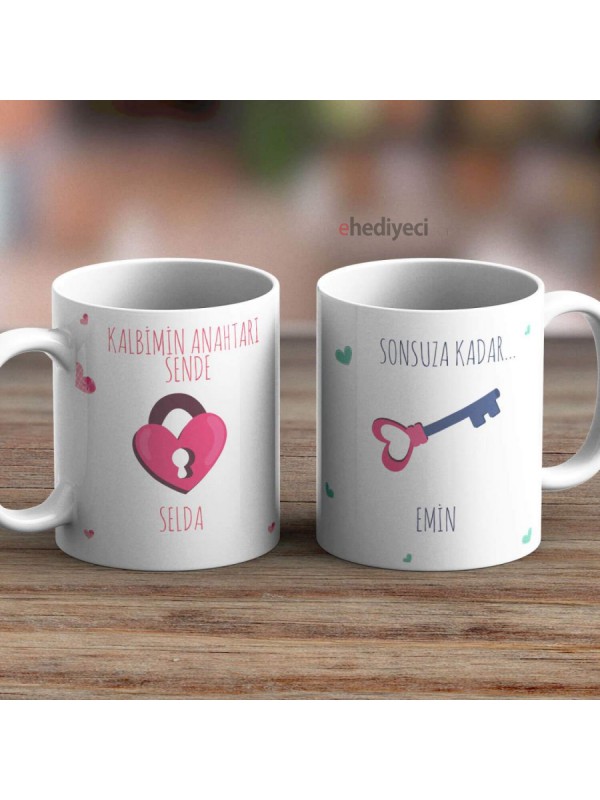 Kişiye Özel Kupa İkili Beyaz Bardak Kombini -3&hellip;