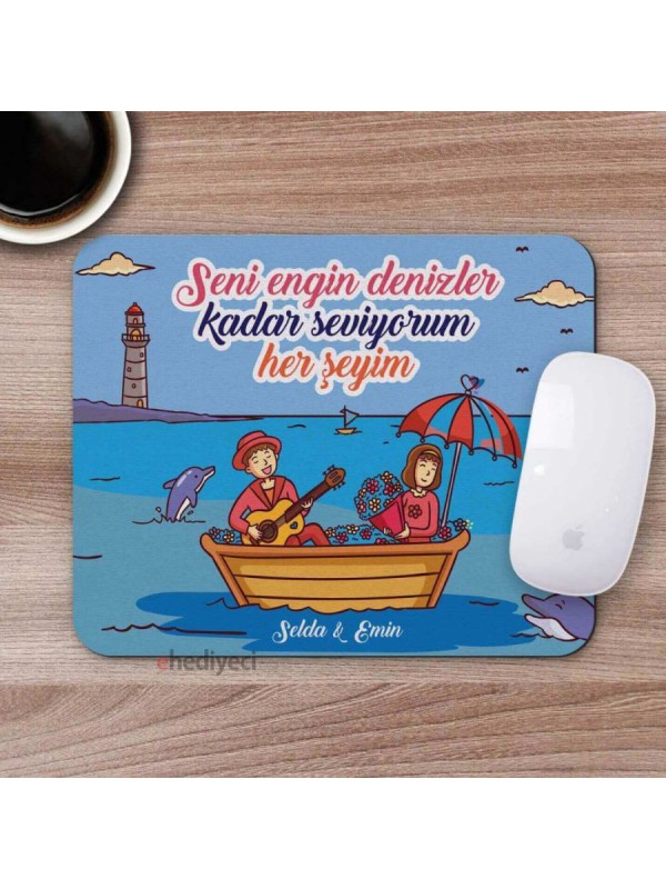 Kişiye Özel Romantik Tasarımlı Mousepad - R15&hellip;