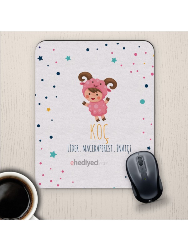 Özel Koç Burçlarına Sevimli Mouse Pad&hellip;