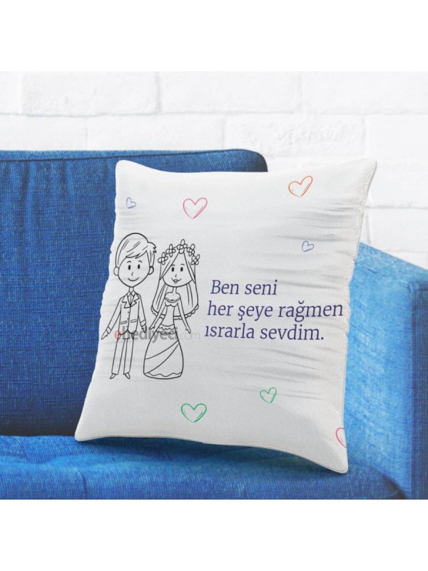 Romantik Tasarımlı Yastık Kılıfı No10&hellip;