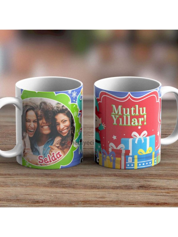 Kişiye Özel Kupa Mutlu Yıllar Beyaz Bardak -014&hellip;