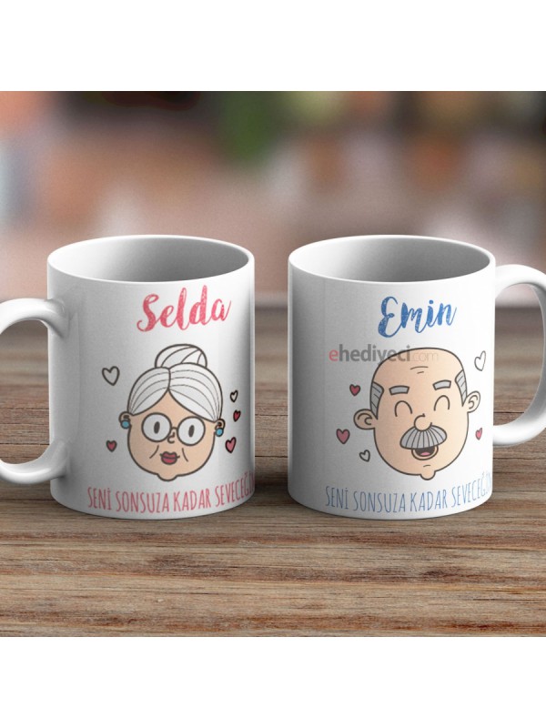 Kişiye Özel Kupa İkili Beyaz Bardak Kombini -1&hellip;