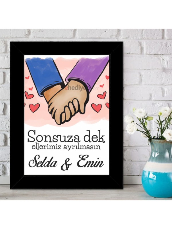 Kişiye Özel Sonsuza Dek Aşk Çerçeveli Pano&hellip;