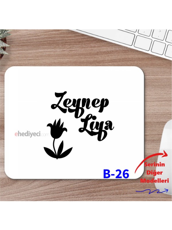 Kişiye Özel İsim Yazılı Mousepad İsimli Tasarımlar&hellip;