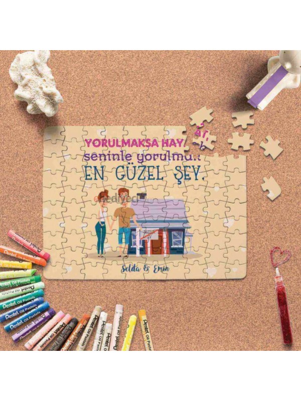 Kişiye Özel Romantik Tasarımlı Puzzle -P8… Kişiye Özel Romantik Tasarımlı Puzzle -P8…