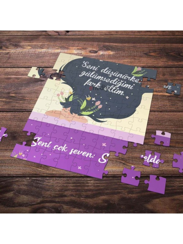 Kişiye Özel Romantik Tasarımlı Puzzle -P20&hellip;