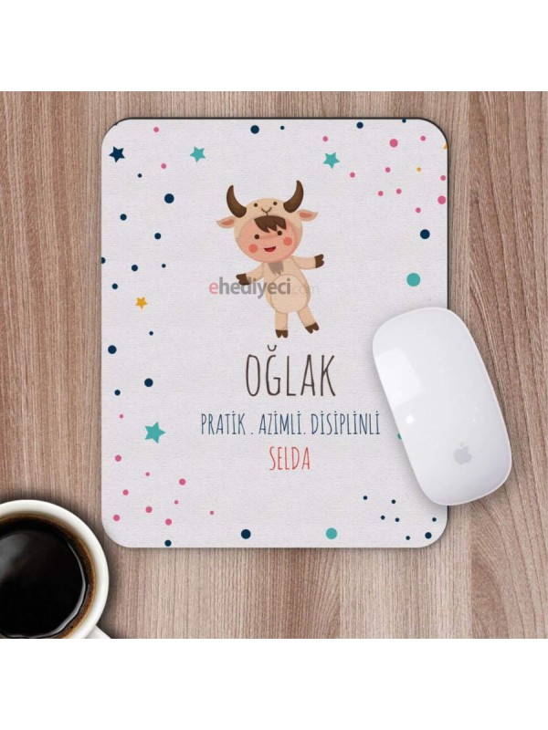Kişiye Özel Oğlak Burcu Tasarımlı Mousepad… Kişiye Özel Oğlak Burcu Tasarımlı Mousepad…
