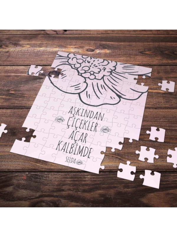 Kişiye Özel Romantik Tasarımlı Puzzle -P22&hellip;