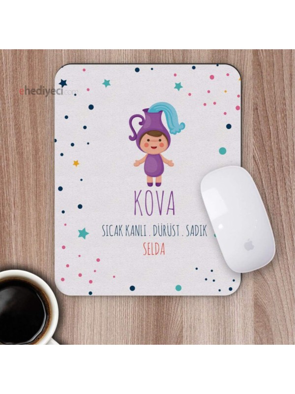 Kişiye Özel Kova Burcu Tasarımlı Mousepad&hellip;