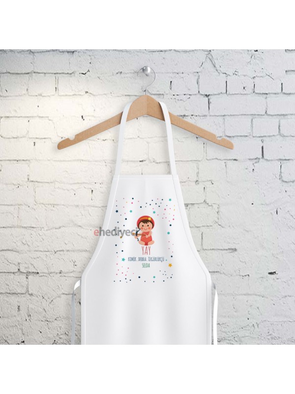 Kişiye Özel Yay Burcu Temalı Mutfak Önlüğü&hellip;