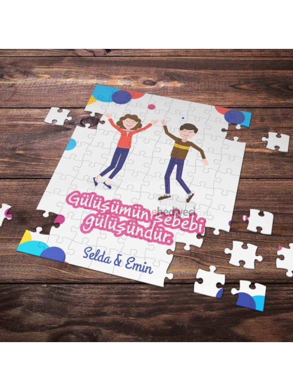 Kişiye Özel Romantik Tasarımlı Puzzle -P17&hellip;