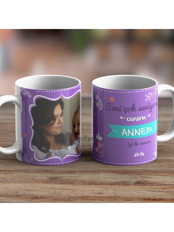 Kişiye Özel Kupa Fotoğraflı Canım Annem Bardak - 797&hellip;
