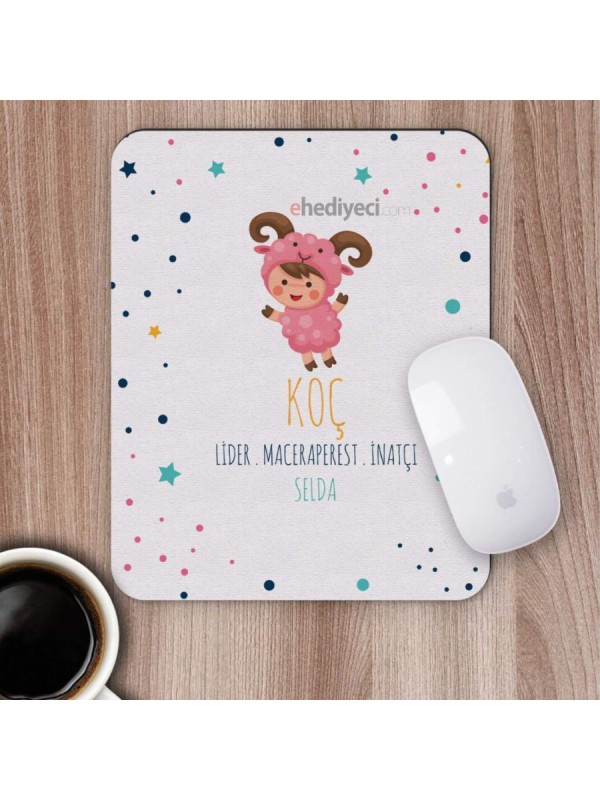 Kişiye Özel Koç Burcu Tasarımlı Mousepad&hellip;