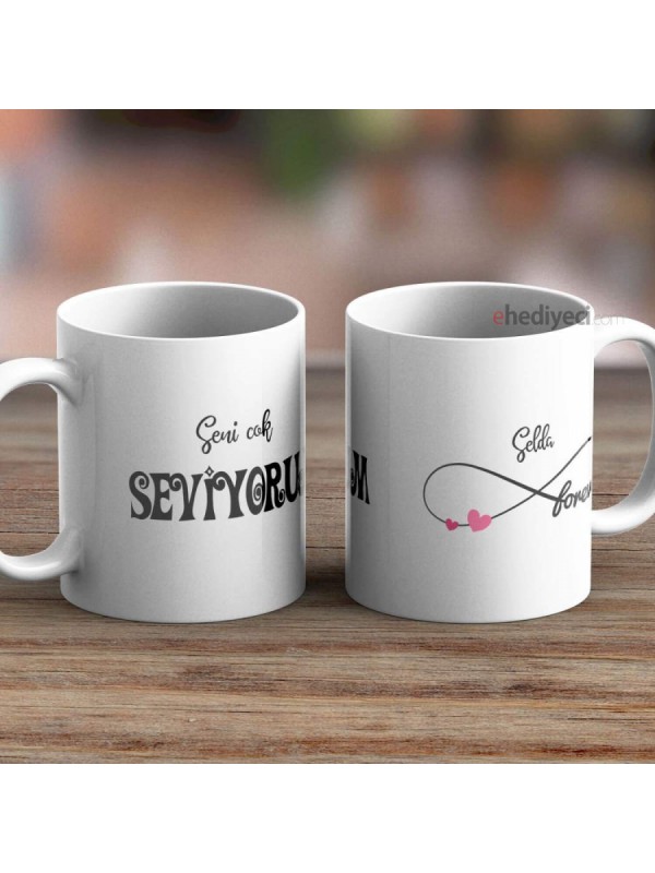 Kişiye Özel Kupa İsimli Sonsuzluk Temalı Bardak&hellip;