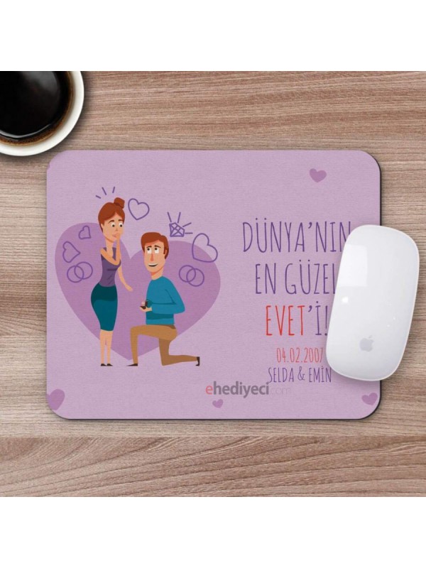 Kişiye Özel Romantik Tasarımlı Mousepad - R32&hellip;
