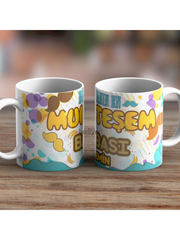 Kişiye Özel Kupa Muhteşem Baba Temalı Beyaz -05&hellip;