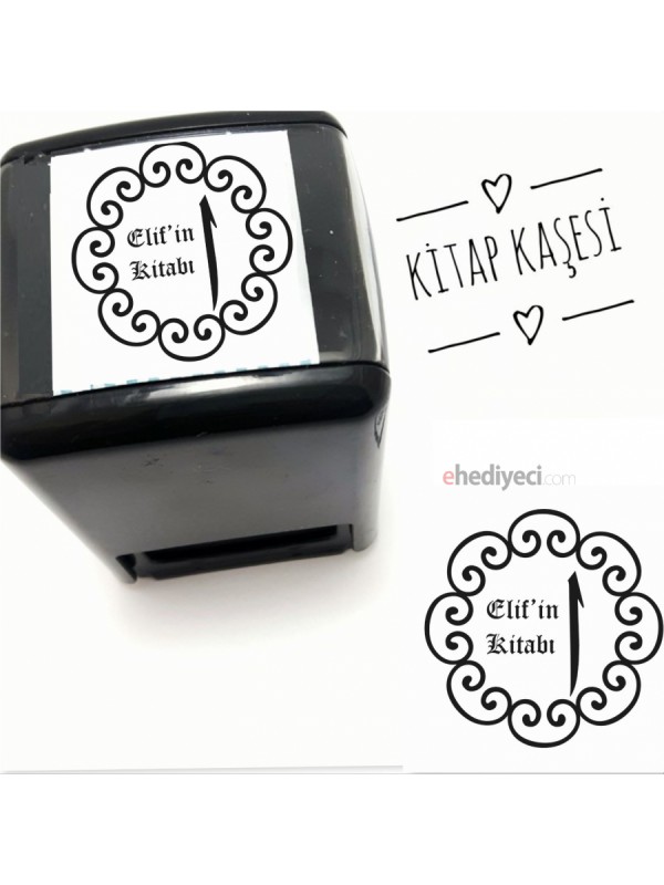 Kişiye Özel Elif Temalı Kitap Damgası- 202&hellip;