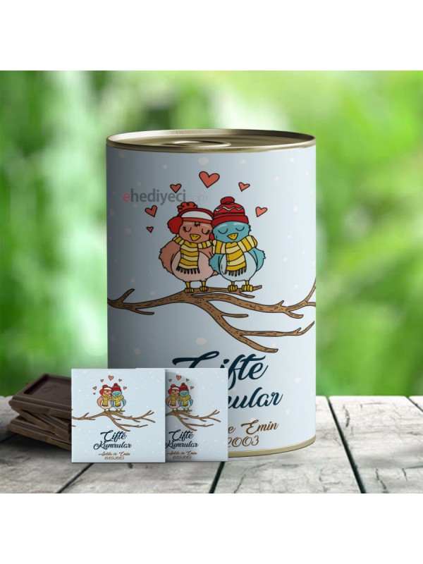 Kişiye Özel Aşk Temalı Çikolata Dolu Konserve&hellip;