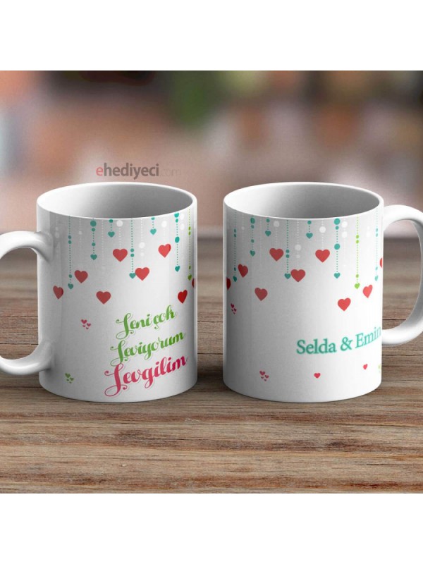 Kişiye Özel Kupa Kalp Temalı Bardak-01&hellip;