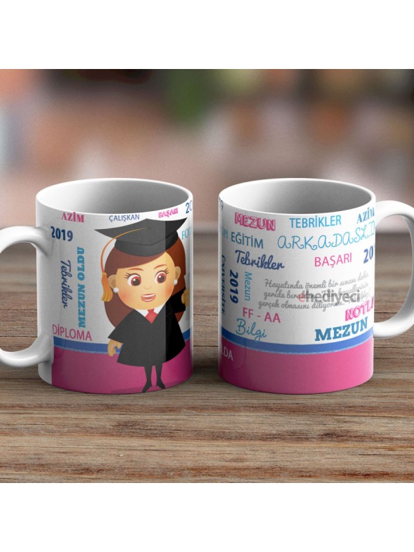 Kişiye Özel İsim Yazılı Mezuniyet Bardağı-25… Kişiye Özel İsim Yazılı Mezuniyet Bardağı-25…