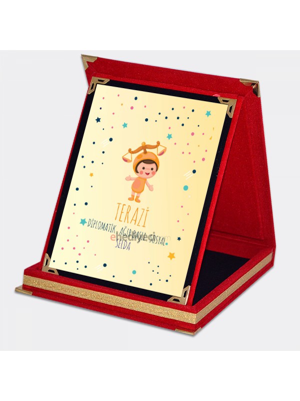 Kişiye Özel Terazi Burcu Temalı Plaket… Kişiye Özel Terazi Burcu Temalı Plaket…