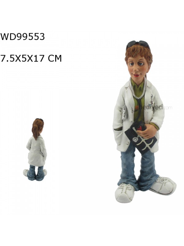 Dekoratif Bayan Doktor Biblo Heykel&hellip;