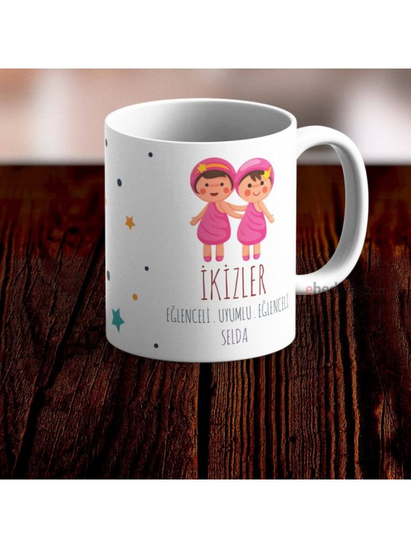 Kişiye Özel Kupa İkizler Burcu Temalı Bardak -6… Kişiye Özel Kupa İkizler Burcu Temalı Bardak -6…