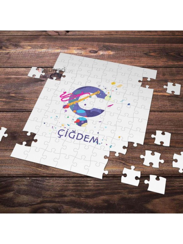 Kişiye Özel Ç Harfi Tasarımlı Puzzle&hellip;