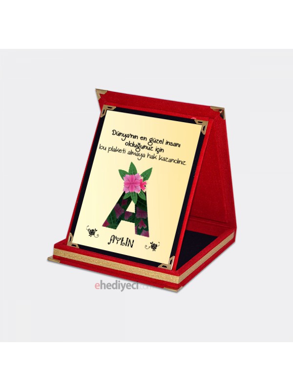 Özel Dünyanın En Güzel İnsanına Plaket - A&hellip;