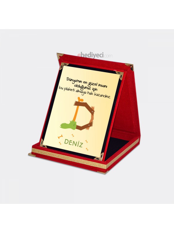 Özel Dünyanın En Güzel İnsanına Plaket - D&hellip;