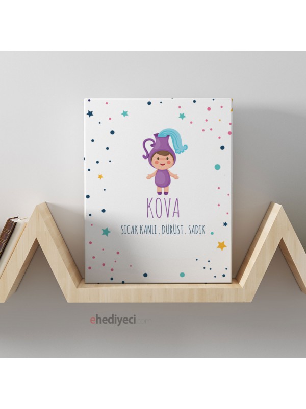 Özel Tasarım Kova Burcuna Kanvas Tablo&hellip;