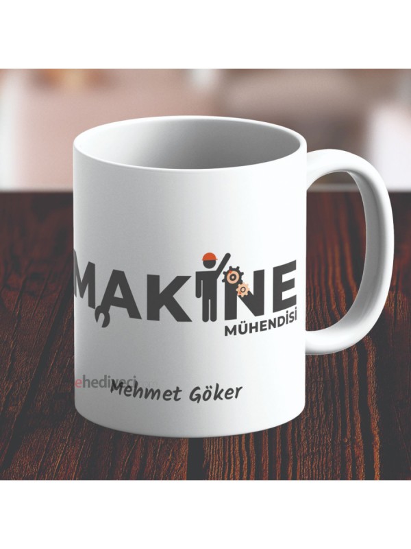 Kişiye Özel Kupa Makine Mühendisi Tasarımlı Bardak&hellip;