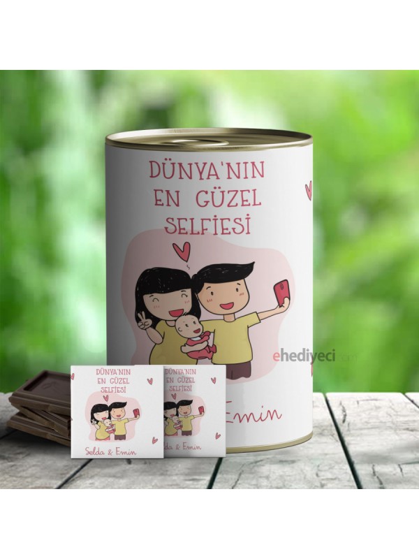 Kişiye Özel Hediye En Güzel Selfie Çikolata Konservesi&hellip;