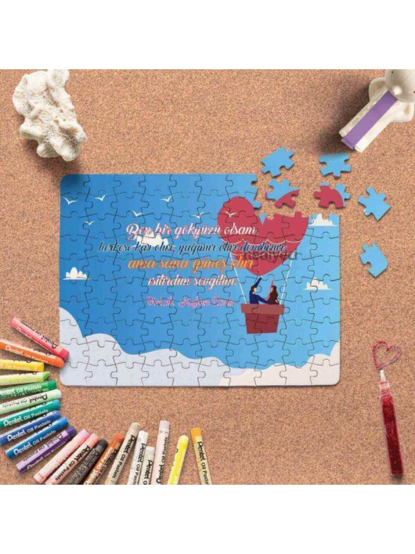 Kişiye Özel Romantik Tasarımlı Puzzle -P2&hellip;